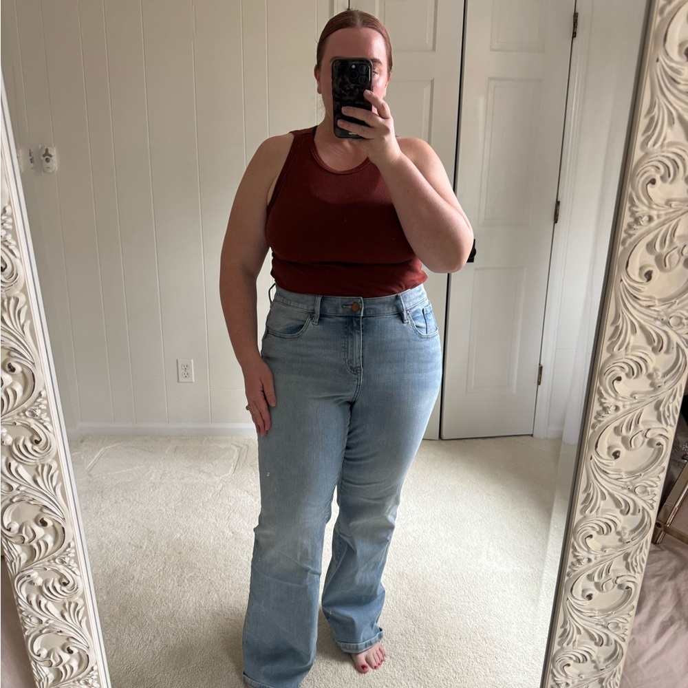 Light Blue Women's Bootcut Stretch Jeans